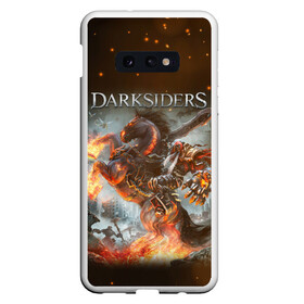 Чехол для Samsung S10E с принтом Darksiders (Z) в Белгороде, Силикон | Область печати: задняя сторона чехла, без боковых панелей | Тематика изображения на принте: azrael | darksiders | darksiders 2 | darksiders 3 | griever | silitha | tiamat | ulthane | vulgrim | wrath of war | всадник апокалипсиса | гнев войны | обугленный совет | руина | ультэйн | чёрный молот