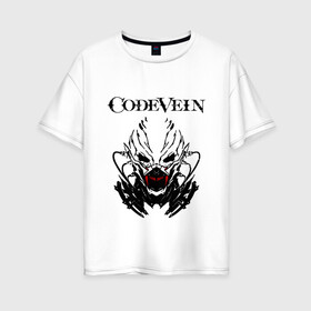 Женская футболка хлопок Oversize с принтом CodeVein (Z) в Белгороде, 100% хлопок | свободный крой, круглый ворот, спущенный рукав, длина до линии бедер
 | blood veils | code vein | codevein | vein | вампир | вампиры | вен код | кодовая жилка | призраки