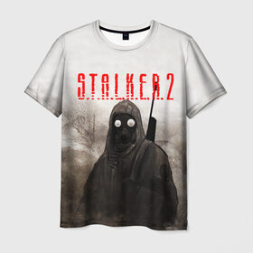 Мужская футболка 3D с принтом STALKER 2 в Белгороде, 100% полиэфир | прямой крой, круглый вырез горловины, длина до линии бедер | Тематика изображения на принте: stalker | stalker 2 | бандиты | воля | долг | зомби. | кровосос | монолит | наемники | свобода | сталкер | сталкер 2