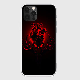 Чехол для iPhone 12 Pro Max с принтом Сердце в Белгороде, Силикон |  | внутренности | кости | красный | любовь | органы | руки | сердце | тьма | черный