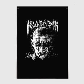 Постер с принтом Hellraiser в Белгороде, 100% бумага
 | бумага, плотность 150 мг. Матовая, но за счет высокого коэффициента гладкости имеет небольшой блеск и дает на свету блики, но в отличии от глянцевой бумаги не покрыта лаком | 666 | alien | astral | demon | ghost | halloween | hellraiser | horror | metall | monster | pinhead | астрал | восставший из ада | демон | метал | металл | монстр | пинхед | пинхэд | призрак | ужасы | хоррор | шкатулка