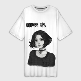 Платье-футболка 3D с принтом Doomer Girl в Белгороде,  |  | 20 | 2020 | 2021 | 21 | 2k20 | 2к20 | doomer | girl | girls | mem | meme | memes | wafe | бумер | бумеры | волна | девушка | девушки | думер | думеры | зумер | зумеры | мем | мемы