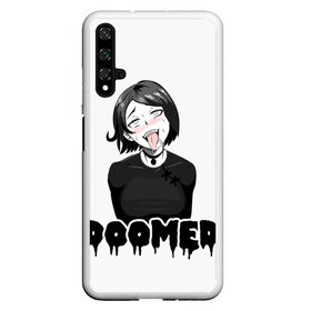 Чехол для Honor 20 с принтом Doomer girl в Белгороде, Силикон | Область печати: задняя сторона чехла, без боковых панелей | ahegao | boomer | boy | chad | doomer | girl | i know | irony | jacques | post | stonks | zoomer | ахегао | ахэгао | бумер | девушка | думер | жак | зумер | ирония | мем | мемы | парень | пост | постирония | стонкс | тандеркок | фр