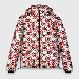 Мужская зимняя куртка 3D с принтом COVID-19 в Белгороде, верх — 100% полиэстер; подкладка — 100% полиэстер; утеплитель — 100% полиэстер | длина ниже бедра, свободный силуэт Оверсайз. Есть воротник-стойка, отстегивающийся капюшон и ветрозащитная планка. 

Боковые карманы с листочкой на кнопках и внутренний карман на молнии. | Тематика изображения на принте: corona virus | coronavirus | covid 19 | infection | mask | pandemic | virus | болезнь | больница | вирус | грипп | зараза | инфекция | карантин | ковид 19 | корона вирус | коронавирус | лихорадка | маска | медицинская маска | пандемия