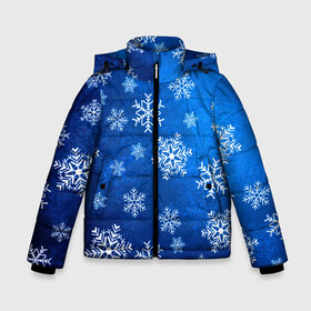 Зимняя куртка для мальчиков 3D с принтом Новый Год Снежинки в Белгороде, ткань верха — 100% полиэстер; подклад — 100% полиэстер, утеплитель — 100% полиэстер | длина ниже бедра, удлиненная спинка, воротник стойка и отстегивающийся капюшон. Есть боковые карманы с листочкой на кнопках, утяжки по низу изделия и внутренний карман на молнии. 

Предусмотрены светоотражающий принт на спинке, радужный светоотражающий элемент на пуллере молнии и на резинке для утяжки | 2021 | 2021 год быка | happy new year | new year | new year 2021 | бык | год быка | дохлая мышь | качок | крыса | мышцы | мышь | надпись | новый год | новый год 2021 | рога | рождество 2021