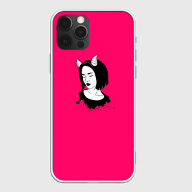 Чехол для iPhone 12 Pro Max с принтом Дьяволица в Белгороде, Силикон |  | девушка | дьяволица | жизнь | минимализм | пафос | рога