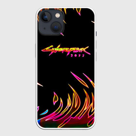 Чехол для iPhone 13 с принтом Cyberpunk 2077 в Белгороде,  |  | cyberpunk | cyberpunk 2077 | cyberpunk samurai | game logo | keanu reeves | logo game | neon | samurai | киану ривз | кибер панк | киберпанк | киберпанк неоновый | киберпанк самурай | логотипы игр | найт сити | неон | самурай | фан