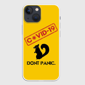 Чехол для iPhone 13 mini с принтом Dont Panic (covid 19) в Белгороде,  |  | 19 | covid | covid 19 | dont | home | ncov | panic | stay | антивирус | антикоронавирус | без | белка | вирус | дома | ковид | корона | коронавирус | мой | оставайся | паники | руки | сиди