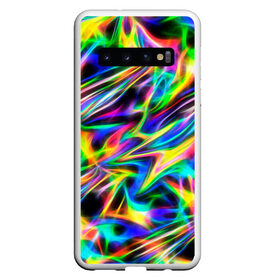 Чехол для Samsung Galaxy S10 с принтом Космическая хризонтема в Белгороде, Силикон | Область печати: задняя сторона чехла, без боковых панелей | Тематика изображения на принте: блеск | вселенная | голография | космос | неон | новый год | праздник | фантастика | фейерверк