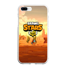 Чехол для iPhone 7Plus/8 Plus матовый с принтом Brawl Stars в Белгороде, Силикон | Область печати: задняя сторона чехла, без боковых панелей | brawl stars | crow | leon | mobile game | stars | бравл старс | ворон | леон | мобильные игры