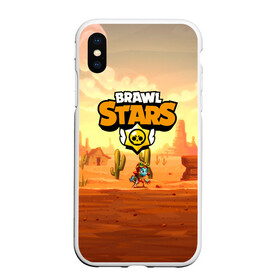 Чехол для iPhone XS Max матовый с принтом Brawl Stars в Белгороде, Силикон | Область печати: задняя сторона чехла, без боковых панелей | brawl stars | crow | leon | mobile game | stars | бравл старс | ворон | леон | мобильные игры