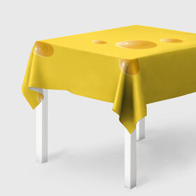Скатерть 3D с принтом Реалистичный желтый сыр в Белгороде, 100% полиэстер (ткань не мнется и не растягивается) | Размер: 150*150 см | еда | желтый | крыса | мышиный | мышь | прикольная | сыр | сырный | узор | фастфуд