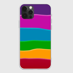 Чехол для iPhone 12 Pro Max с принтом Разноцветные полоски в Белгороде, Силикон |  | иллюзия | калейдоскоп | пейзаж | полосы | природа | радуга | свет | солнце