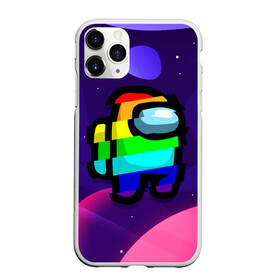 Чехол для iPhone 11 Pro матовый с принтом AMONG US - RAINBOW SPACE в Белгороде, Силикон |  | Тематика изображения на принте: among | among us | amongus | crewmate | game | games | imposter | impostor | logo | monster | sabotage | shhh | амонг | амонг ас | амонгас | игра | игры | импостер | космос | крюмейт | лого | логотип | логотипы | монстр | саботаж | символ | сим