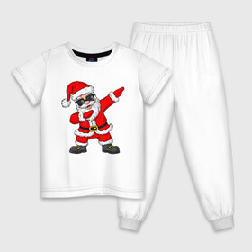 Детская пижама хлопок с принтом Dabing Santa в Белгороде, 100% хлопок |  брюки и футболка прямого кроя, без карманов, на брюках мягкая резинка на поясе и по низу штанин
 | 2021 | 21 | 2k21 | 2к21 | chrystmas | dab | dabbing | dabing | dance | marry | new | santa | snow | xmas | year | год | годом | даб | даббинг | дабинг | дед | елка | елки | клаус | лес | мороз | настроение | новогоднее | новогоднему | новый | новым | по |