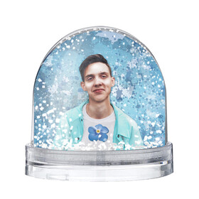 Снежный шар с принтом Тима и незабудка в Белгороде, Пластик | Изображение внутри шара печатается на глянцевой фотобумаге с двух сторон | артист | любимый цветок | незабудка | певец | тима белорусских
