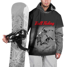 Накидка на куртку 3D с принтом Bull Riding в Белгороде, 100% полиэстер |  | bull | dude | extreme | fall | helmet | hoofs | horns | sport | sportsman | tail | бык | падение | рога | спорт | спортсмен | хвост | чувак | шлем | экстрим