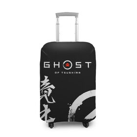 Чехол для чемодана 3D с принтом Ghost of Tsushima в Белгороде, 86% полиэфир, 14% спандекс | двустороннее нанесение принта, прорези для ручек и колес | ghost of tsushima | samurai | игры | призрак цусимы | самурай | япония