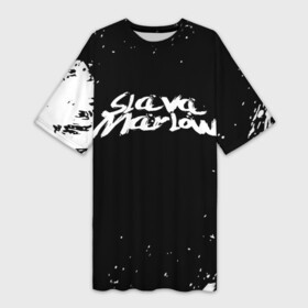 Платье-футболка 3D с принтом Slava marlow в Белгороде,  |  | rap | slava marlow | артём готлиб | видеоблогер и рэпер | российский музыкальный продюсер | рэп | слава марлоу