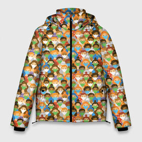 Мужская зимняя куртка 3D с принтом Масочный Режим в Белгороде, верх — 100% полиэстер; подкладка — 100% полиэстер; утеплитель — 100% полиэстер | длина ниже бедра, свободный силуэт Оверсайз. Есть воротник-стойка, отстегивающийся капюшон и ветрозащитная планка. 

Боковые карманы с листочкой на кнопках и внутренний карман на молнии. | Тематика изображения на принте: corona virus | coronavirus | covid 19 | infection | mask | pandemic | virus | болезнь | больница | вирус | грипп | зараза | инфекция | карантин | ковид 19 | корона вирус | коронавирус | лихорадка | маска | медицинская маска | пандемия