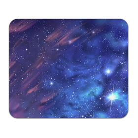 Коврик для мышки прямоугольный с принтом Звёздное небо в Белгороде, натуральный каучук | размер 230 х 185 мм; запечатка лицевой стороны | арт | звезда | звёзды | космос | небо | ночное небо | ночь | облако | рисунок | сияние | туманность | яркие цвета