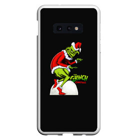 Чехол для Samsung S10E с принтом Grinch X-mas в Белгороде, Силикон | Область печати: задняя сторона чехла, без боковых панелей | claus | grinch | happy new year | merry christmas | santa | snowman | x mas | гринч | дед мороз | елка | клаус | новый год | рождество | с новым годом | санта | снеговик