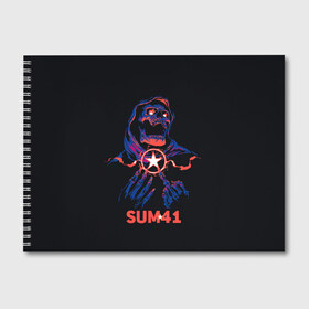 Альбом для рисования с принтом Sum 41 в Белгороде, 100% бумага
 | матовая бумага, плотность 200 мг. | metall | music | punk | rock | sum 41 | альтернатива | метал | музло | музыка | панк | рок | сам 41