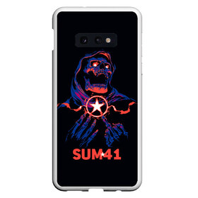 Чехол для Samsung S10E с принтом Sum 41 в Белгороде, Силикон | Область печати: задняя сторона чехла, без боковых панелей | metall | music | punk | rock | sum 41 | альтернатива | метал | музло | музыка | панк | рок | сам 41