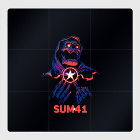 Магнитный плакат 3Х3 с принтом Sum 41 в Белгороде, Полимерный материал с магнитным слоем | 9 деталей размером 9*9 см | metall | music | punk | rock | sum 41 | альтернатива | метал | музло | музыка | панк | рок | сам 41