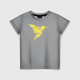 Детская футболка 3D с принтом Колибри pantone 2021 в Белгороде, 100% гипоаллергенный полиэфир | прямой крой, круглый вырез горловины, длина до линии бедер, чуть спущенное плечо, ткань немного тянется | illuminating | pantone | ultimate grey | колибри | птицы