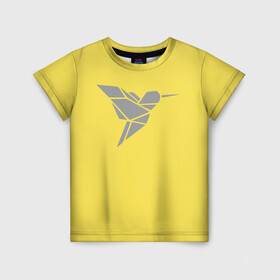 Детская футболка 3D с принтом Колибри pantone 2021 в Белгороде, 100% гипоаллергенный полиэфир | прямой крой, круглый вырез горловины, длина до линии бедер, чуть спущенное плечо, ткань немного тянется | illuminating | pantone | ultimate grey | колибри | птицы