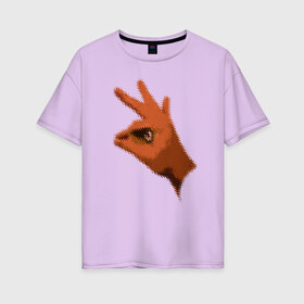Женская футболка хлопок Oversize с принтом Хищная птица в Белгороде, 100% хлопок | свободный крой, круглый ворот, спущенный рукав, длина до линии бедер
 | голова | орёл | птица | хищник | ястреб
