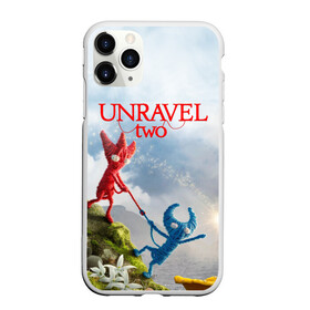 Чехол для iPhone 11 Pro матовый с принтом Unravel Two (Z) в Белгороде, Силикон |  | coldwood interactive | unravel | unravel two | головоломка | красная пряжа | распутать | семейная игра | ярни