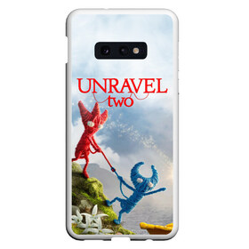 Чехол для Samsung S10E с принтом Unravel Two (Z) в Белгороде, Силикон | Область печати: задняя сторона чехла, без боковых панелей | Тематика изображения на принте: coldwood interactive | unravel | unravel two | головоломка | красная пряжа | распутать | семейная игра | ярни