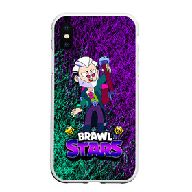 Чехол для iPhone XS Max матовый с принтом Brawl Stars Byron в Белгороде, Силикон | Область печати: задняя сторона чехла, без боковых панелей | brawl stars | byron | byron brawl stars | crow | edgar | kolett | leon | sandy | spike | sprout | surge | байрон | биби | боец | бравл старс | бравлер | вольт | герои | девочкам | детям | колетт | леон | логотипы игр | мальчикам | перс