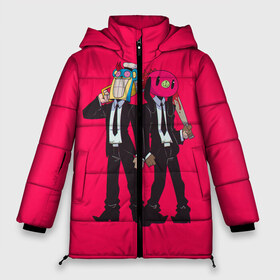 Женская зимняя куртка 3D с принтом Hazel & Cha-cha в Белгороде, верх — 100% полиэстер; подкладка — 100% полиэстер; утеплитель — 100% полиэстер | длина ниже бедра, силуэт Оверсайз. Есть воротник-стойка, отстегивающийся капюшон и ветрозащитная планка. 

Боковые карманы с листочкой на кнопках и внутренний карман на молнии | 5 | academy umbrella | cha cha | diego | hazel | klaus | vanya | академия амбрелла | ваня харгривз | диего | пятый | харгривз | хейзел | хейзел и чача | чача