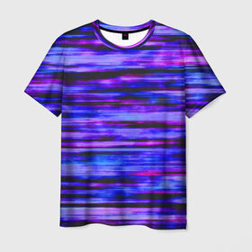 Мужская футболка 3D с принтом Помехи в Белгороде, 100% полиэфир | прямой крой, круглый вырез горловины, длина до линии бедер | abstrakt | glitch | texture.краски | абстракция | глитч | градиент | краски | паттерн | полигоны | помехи | текстура | цвет
