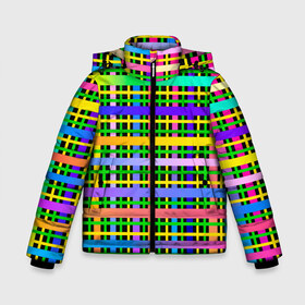 Зимняя куртка для мальчиков 3D с принтом Цветной беспредел в Белгороде, ткань верха — 100% полиэстер; подклад — 100% полиэстер, утеплитель — 100% полиэстер | длина ниже бедра, удлиненная спинка, воротник стойка и отстегивающийся капюшон. Есть боковые карманы с листочкой на кнопках, утяжки по низу изделия и внутренний карман на молнии. 

Предусмотрены светоотражающий принт на спинке, радужный светоотражающий элемент на пуллере молнии и на резинке для утяжки | весна | градиент | краски | праздник | радостное настроение