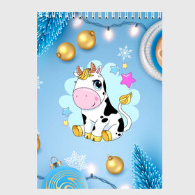 Скетчбук с принтом Милый новогодний бычок в Белгороде, 100% бумага
 | 48 листов, плотность листов — 100 г/м2, плотность картонной обложки — 250 г/м2. Листы скреплены сверху удобной пружинной спиралью | 2021 | 7 января | bull | newyear | santa | бык | быки | бычок | год быка | дед мороз | корова | новогодние каникулы | новогодние праздники | новый 2021 | новый год | новый год 2021 | рождество | сани | санта | санта клаус