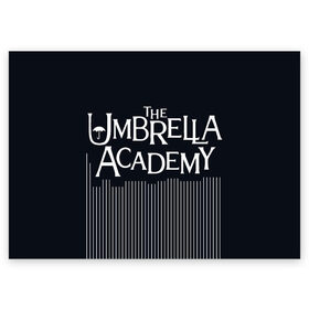 Поздравительная открытка с принтом Umbrella Academy в Белгороде, 100% бумага | плотность бумаги 280 г/м2, матовая, на обратной стороне линовка и место для марки
 | 5 | academy umbrella | cha cha | diego | hazel | klaus | vanya | академия амбрелла | ваня харгривз | диего | пятый | харгривз | хейзел | хейзел и чача | чача