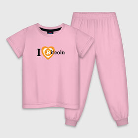 Детская пижама хлопок с принтом I LOVE BITCOIN в Белгороде, 100% хлопок |  брюки и футболка прямого кроя, без карманов, на брюках мягкая резинка на поясе и по низу штанин
 | Тематика изображения на принте: 
