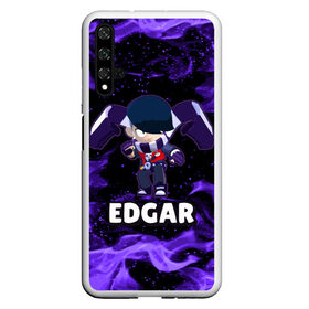 Чехол для Honor 20 с принтом BRAWL STARS EDGAR в Белгороде, Силикон | Область печати: задняя сторона чехла, без боковых панелей | 8 bit | 8 бит | brawl | brawl stars | crow | edgar | leon | stars | бравл | бравл старс | браво старс | едгар | игра | компьютерная | леон | огонь | онлайн | старс | эдгар