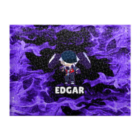 Обложка для студенческого билета с принтом BRAWL STARS EDGAR в Белгороде, натуральная кожа | Размер: 11*8 см; Печать на всей внешней стороне | Тематика изображения на принте: 8 bit | 8 бит | brawl | brawl stars | crow | edgar | leon | stars | бравл | бравл старс | браво старс | едгар | игра | компьютерная | леон | огонь | онлайн | старс | эдгар