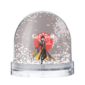 Снежный шар с принтом Genshin Impact - Zhongli в Белгороде, Пластик | Изображение внутри шара печатается на глянцевой фотобумаге с двух сторон | anime | game | genshin impact | rpg | zhongli | аниме | геншин импакт | игра | персонаж | рпг | чжун ли
