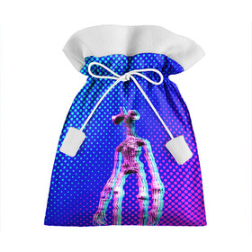 Подарочный 3D мешок с принтом Siren Head - Helloween в Белгороде, 100% полиэстер | Размер: 29*39 см | glitch | glitch siren head | rgb | siren head | sirena | глитч | глич | ретро | сирейноголовый | сирена | сиреноголовый