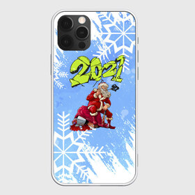 Чехол для iPhone 12 Pro Max с принтом Злой Дед Мороз в Белгороде, Силикон |  | Тематика изображения на принте: 2021 | christmas | merry | быка | год | дед | композитор | мороз | музыка | новогодняя | новый | новый год | трезвый
