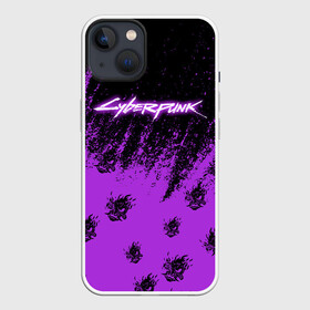 Чехол для iPhone 13 с принтом Cyberpunk neon. в Белгороде,  |  | cd project red | cyberpunk 2077 | keanu reeves | samurai | киану ривз | киберпанк 2077 | самураи