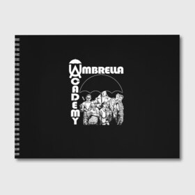 Альбом для рисования с принтом umbrella academy в Белгороде, 100% бумага
 | матовая бумага, плотность 200 мг. | academy | umbrella | umbrella academy | адам годли | академия | академия амбрелла | амбрелла | дэвид кастанеда | колм фиори | кэмерон бриттон | мэри джей блайдж
джон магаро | роберт шиэн | том хоппер | эллиот пейдж