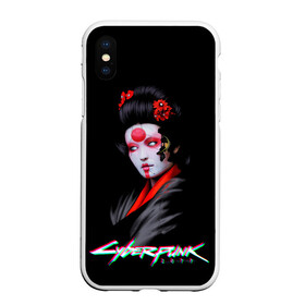 Чехол для iPhone XS Max матовый с принтом CYBERPUNK 2077 JAPAN в Белгороде, Силикон | Область печати: задняя сторона чехла, без боковых панелей | cd prodject | cyberpunk 2077 | future | game | japan | kianu | logo | pc | rpg | samurai | банды | будущее | игры | киану ривз | киберпанк | киберпанк 2077 | киборги | компьютер | рпг | самурай | шутер | япония