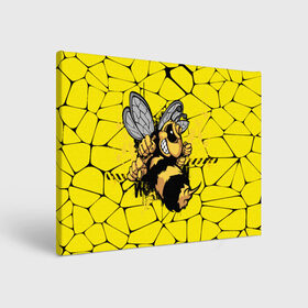 Холст прямоугольный с принтом Дикая пчела в Белгороде, 100% ПВХ |  | Тематика изображения на принте: дикая пчела | жало | мед | насекомые | опасность | соты | текстура | шершень